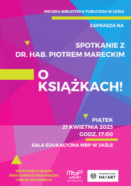 O książkach! Spotkanie z Piotrem Mareckim