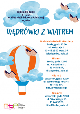 Cykle: Wędrówki z wiatrem – wakacje w bibliotece