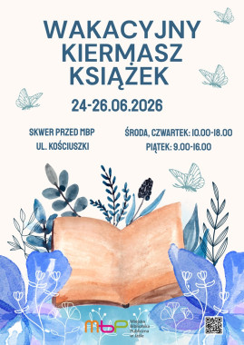 Wakacyjny kiermasz książek w bibliotece: 24-26.06.2026