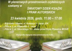 Czas na czytanie - akcja z okazji Światowego Dnia Książki i Praw autorskich
