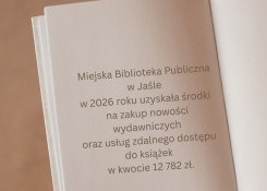 Dotacja na zakup nowości wydawniczych